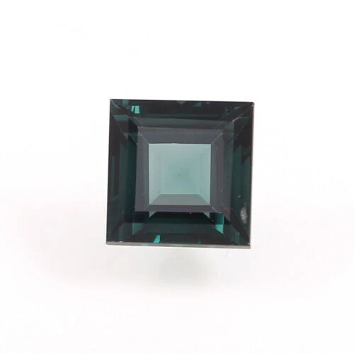 AAA Naturel Pendantif Bleu Vert Tourmaline Carré Desseré Gemme Coupe 8x8 MM