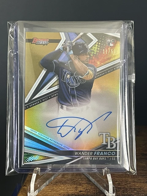 Wander Franco RC On-card Auto Gold  #/50 Bowman's Best 2022 *READ