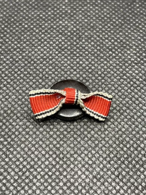 Orignal Period Ww1 Ww2 German Buttonhole Ribbon Bar/Bow