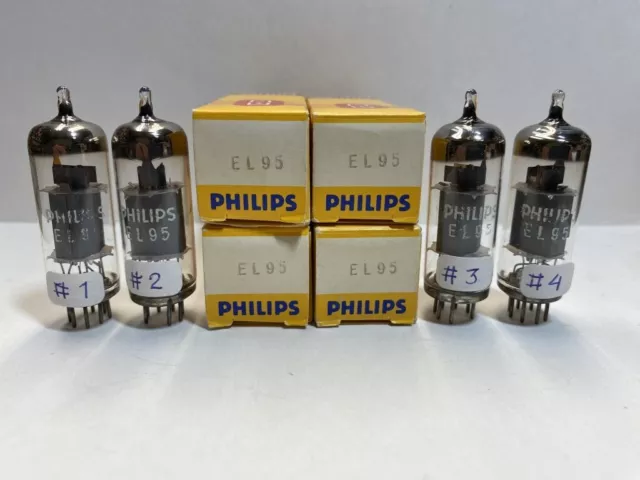 EL95 Philips tube NOS 4 pcs.