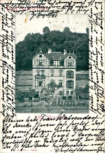 Ak Gruss Aus Bad Salzschlirf Kreis Fulda Villa Margareta Aussen Ansicht 1902