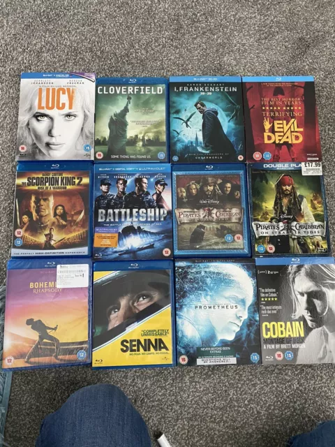 blu ray bundle joblot Lucy Cloverfield Evil Dead