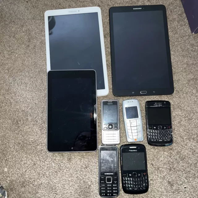 Tablet And Phone Job Lot Samsung BlackBerry And Nokia Untested