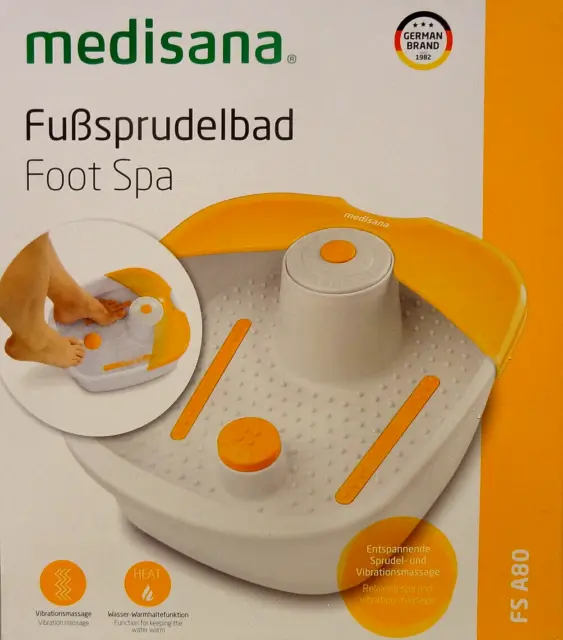 Medisana Fußsprudelbad FS A80 Vibrationsmassage Wasser-Warmhaltefunktion
