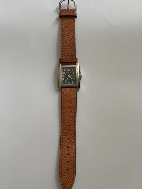 Montre Vintage LIP Femme - Boîtier Or & Cadran Rouge - Mouvement Quartz + Boîte D'origine France