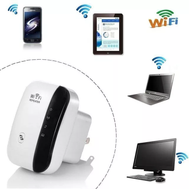 300Mbps Wifi Extender Repeater Range Booster AP Router AU Wireless-N 802.11 DF 2