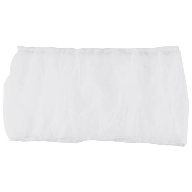 Cubierta de jaula para pájaros cazador de semillas jaula para pájaros cubierta de malla (blanca-M) Q5C6