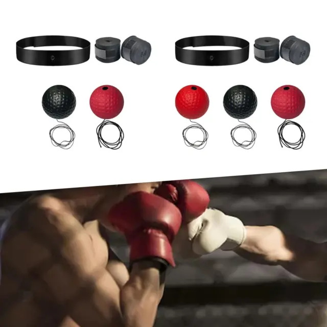 Ballon de combat Agierg avec bandeau pour l'entraînement de vitesse réflexe  ensemble d'exercices de boxe 