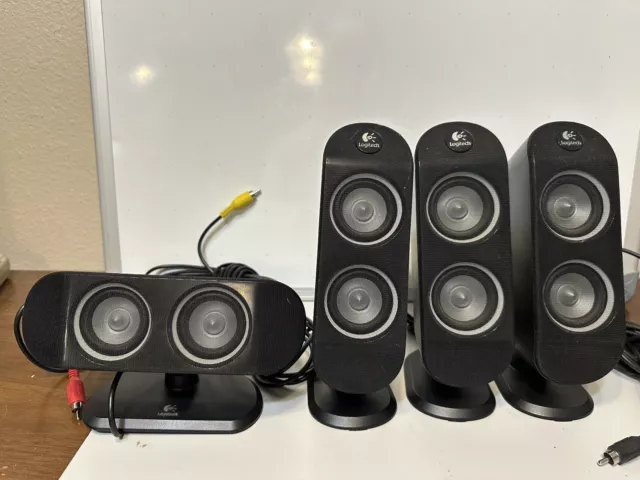 Logitech X-530 Surround Sound Almost Complete Speaker System - No Subwoofer