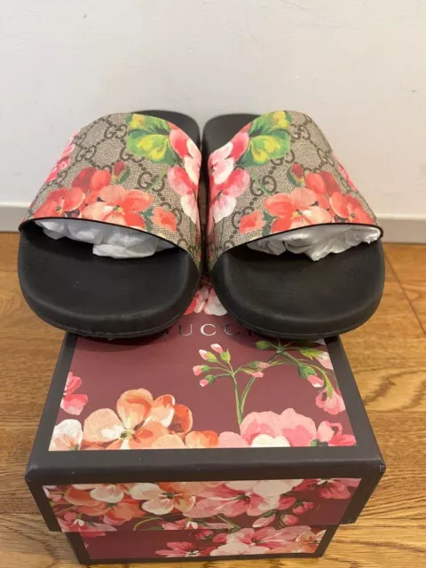 Gucci bloom clearance slides size 39