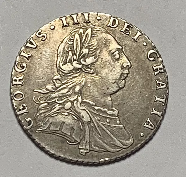 George III silver sixpence 1787