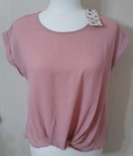 HIPPIE ROSE Women's Cropped Blouse SizeS **Beautiful sweet rose**Super cute**NWT