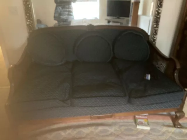 Vintage french Bergere  3 piece suite