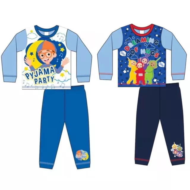 Boys Character Pyjamas Trousers Top Kids Childrens Tv Movie Pjs Nightwear Set