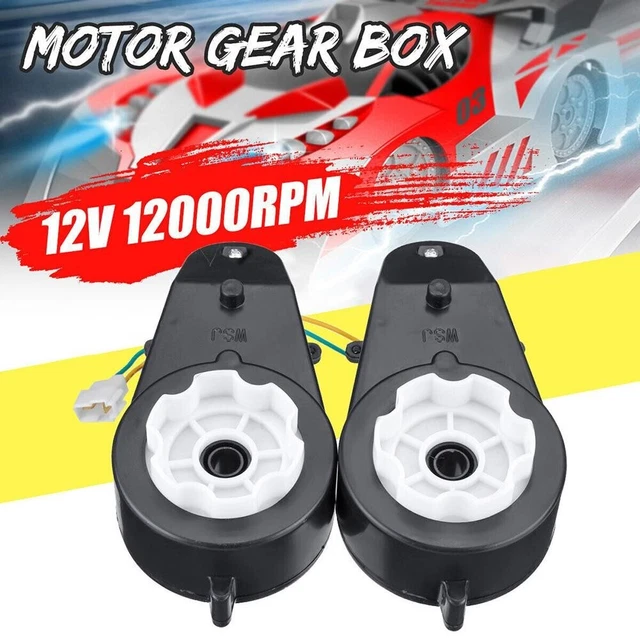 Moteur Électrique RS390 12V 16000RPM - Boîte Vitesses Métal, Pour Voiture Jouet Enfant