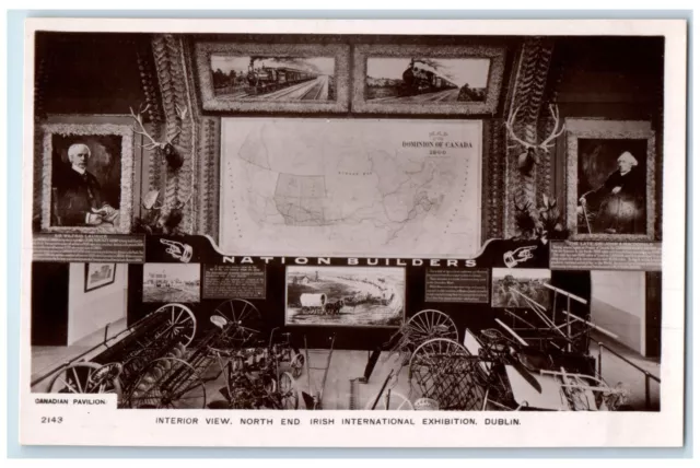 c1940's Interior View Wilfrid Laurier Photo Dublin Ireland RPPC Photo Postcard