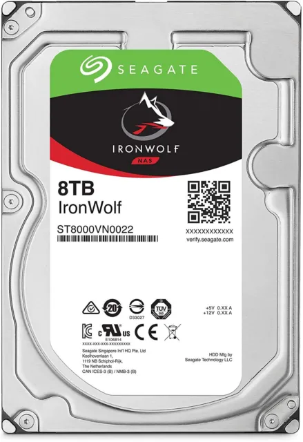 Seagate NAS Festplatten IronWolf 3.5 Zoll 1TB 2TB 4TB 6TB 10TB 12TB CMR interne 3