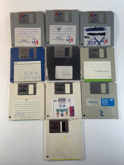 Lot De 11 Disquettes Vierge Floppy Disk Disket Pc Commodore Amstrad