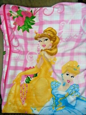 Jay Franco Disney Princess Trip Slumber Sack Belle Featuring Ariel Cozy & Warm Kids Lightweight Slumber Bag/Sleeping Bag and Cinderella Official Disney Product 