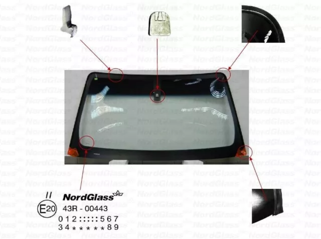 Für NISSAN PATHFINDER + NAVARA Windschutzscheibe Frontscheibe Scheibe 2005-2015