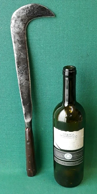 Roncola Da Lavoro Bifacciale In Legno - 33,5cm - Per Taglio Di Precisione - Foto 8