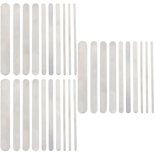 30 piezas pulsera perforada barras brazalete de metal brazalete en blanco barra de doblar