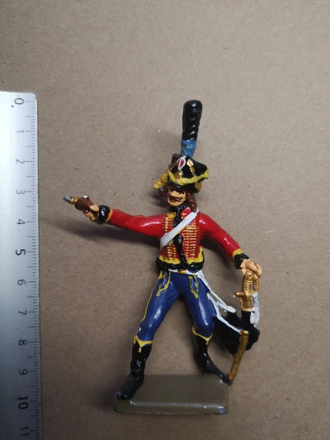 Figurine Starlux 1:32 - Hussard Du 3ème Régiment, Premier Empire - Plomb Peint - Occasion