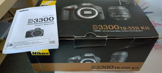 Nikon D3300 24.2MP DSLR Camera with AF-P DX 18-55 VR Lens - Black