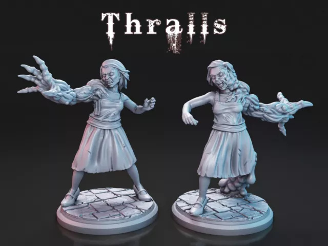 Thralls miniatures for Cthulhu RPG, tabletop, Rpg, board games, dioramas