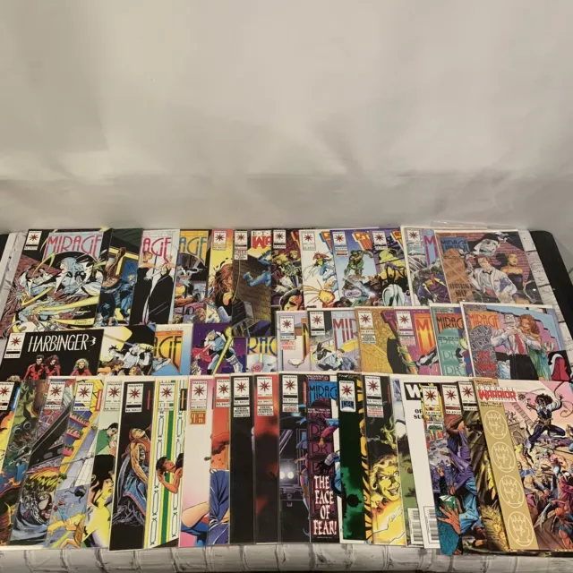 Huge Comic Book Mixed Lot of 40 + Valiant Mirage & Eternal Warrior 1A