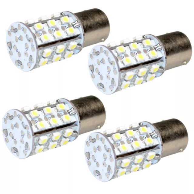 4er Pack BA15s Bajonettsockel 30 LED SMD Glühbirne Warmweiß für #93-1156 Rv