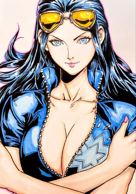 NICO ROBIN,ONE PIECE,FAN art,drawing,markers,comics,painting,anime £35. ...