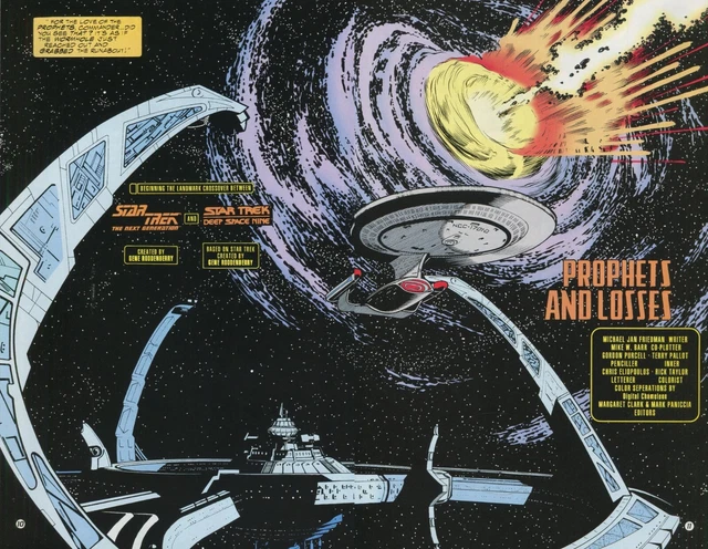Star Trek Next Generation Deep Space Nine Comic Set Parts 1-2-3-4 Lot DC Malibu 10