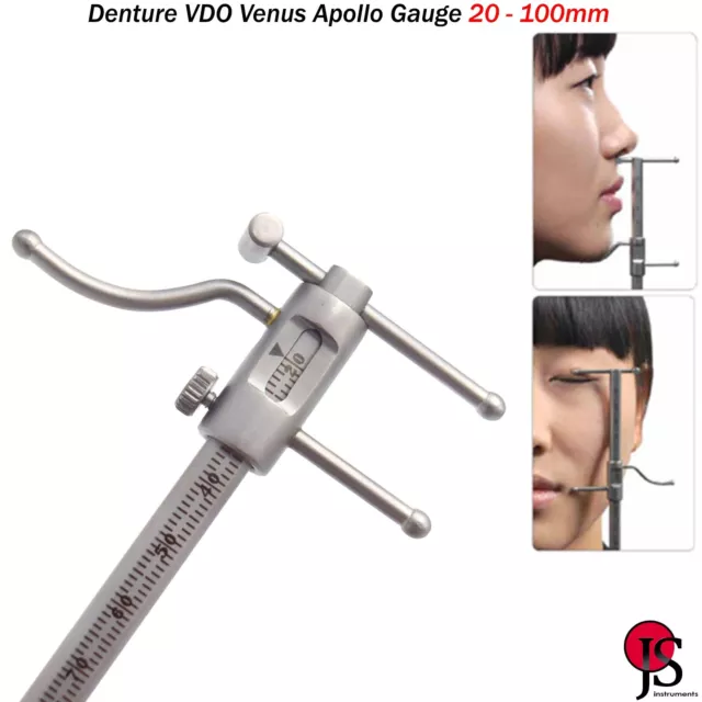 Dental VDO Gauge Ruler Implant Prosthodontics Venus Apollo Gauge Occlusion