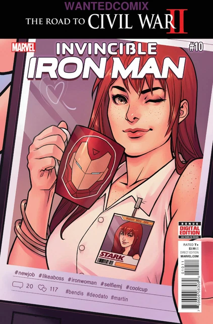 INVINCIBLE IRON MAN #10 2016 2nd RIRI WILLIAMS MARVEL COMIC BOOK NEW 1 NM