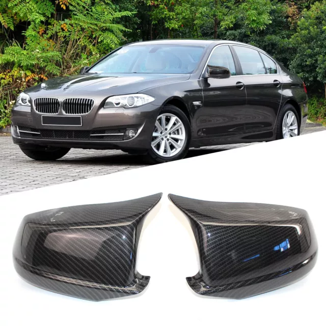 Austausch Sport Spiegelkappen Carbon-Optik passend für BMW 5er F10 F11 2010-2013