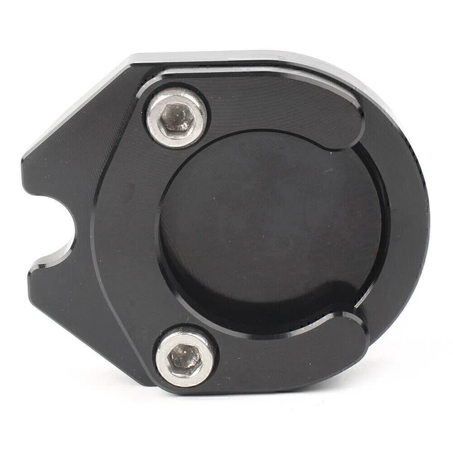 Piastra Supporto Lato Piede Ingrandimento Pad Fit Yamaha XMAX 125 400 NVX155 NMAX125 NERO