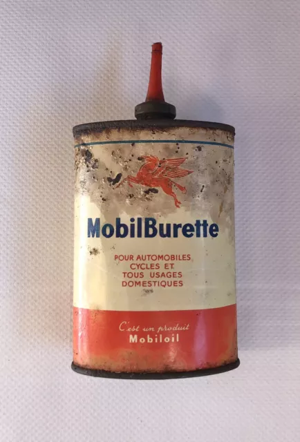 ancienne burette d’huile mobilburette mobiloil Bidon Garage