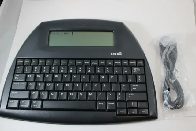 Lot of 2 Alphasmart Neo2 Keyboard Word  Processors with cables. Great Condition
