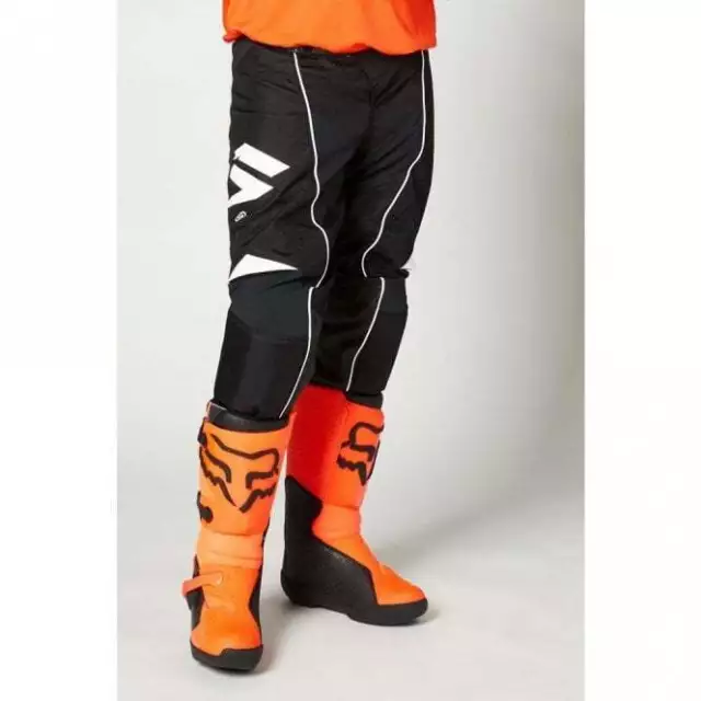 Shift MX YOUTH White Label ROKR MX Motocross Pants (Black/White)