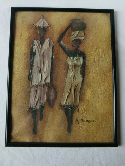 Peinture Japonaise Sur Soie Des Années 50, Coq Et Criquet – Signée, 39,5x28cm