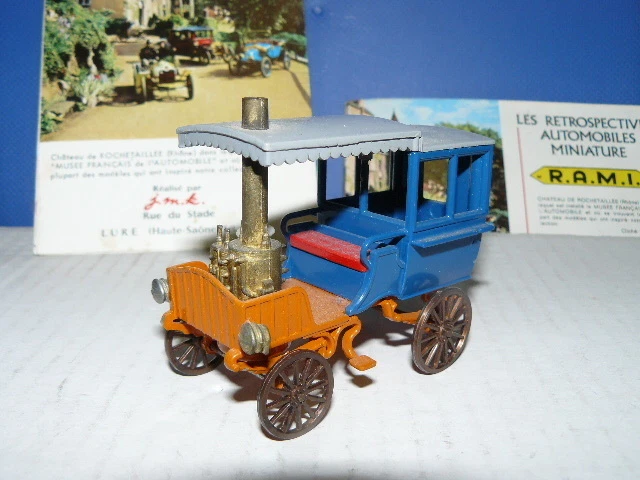 Rami JMK 1:43 - Voiture à Vapeur Scotte 1892 - Ancêtre Omnibus - Miniature Collection