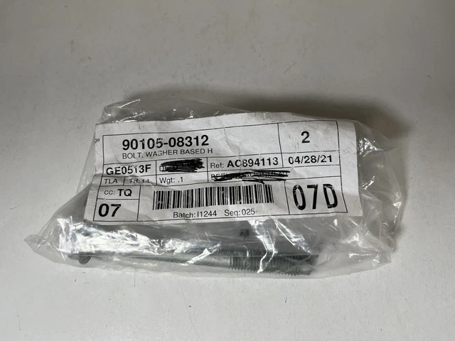 2pcs Genuine OEM Toyota 90105-08312 Throttle Body Mounting Bolt Washer Based