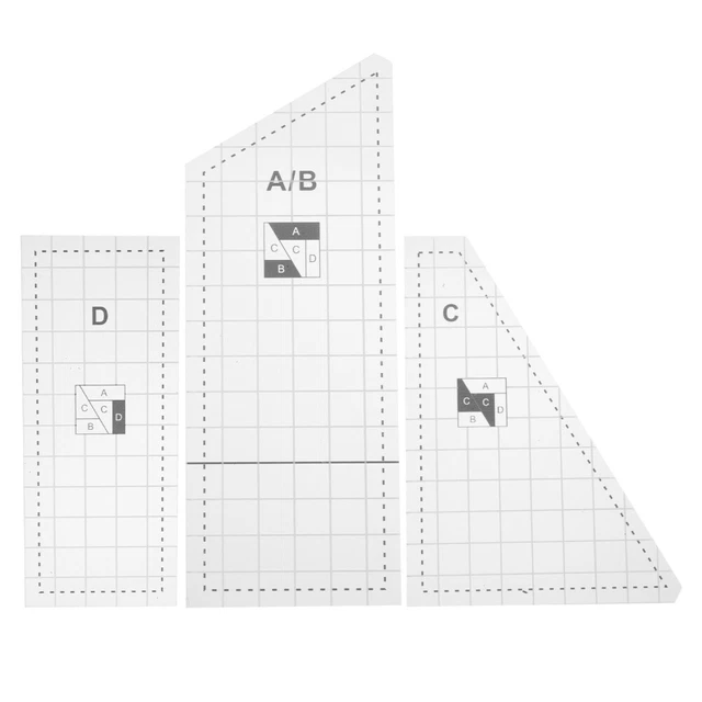 Plantilla de patchwork accesorios de costura y arco herramienta máquina de coser