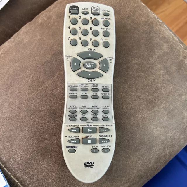 Sansui Orion Broksonic 076R0ET010 DVD Video VCR/DVD Remote Control