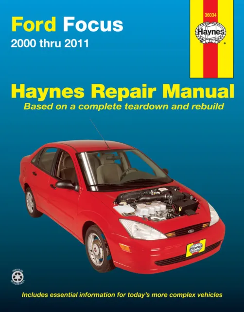 Haynes Ford Focus Repair Manual 2000 - 2011 36034 Service Workshop Book Guide