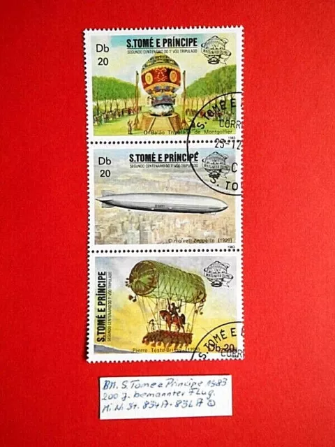 BM. Briefmarken S. Tome e Principe 1983 Bemannter Flug Mi.Nr. ST Block 834A-36Ao