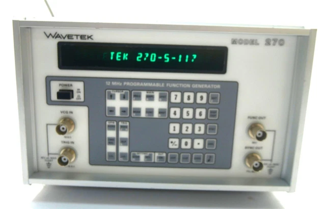 WAVETEK 270 PROGRAMMABLE SIGNAL FUNCTION GENERATOR - Free Shipping