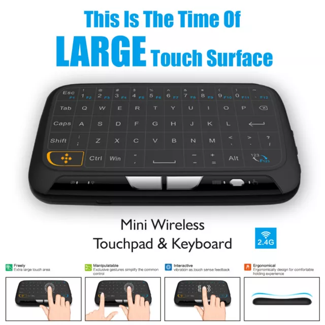 Mini Funk Tastatur H18 2,4 GHz Touchpad PC Wireless Keyboard für Smart TV Box