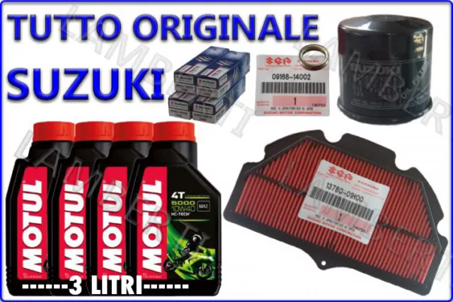 Kit Tagliando Originale Filtro Aria Olio 5000 10W40 Suzuki Gsx R Gsxr  600 2006